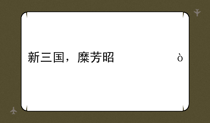 新三国，糜芳是谁？