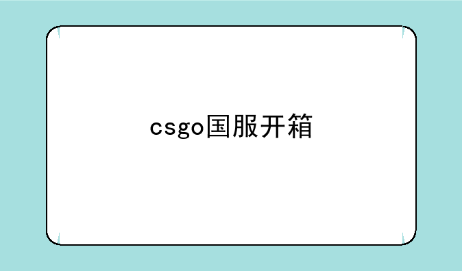 csgo国服开箱