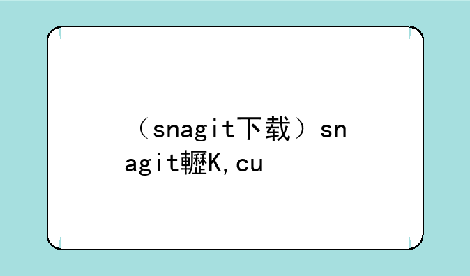 （snagit下载）snagit软件下载