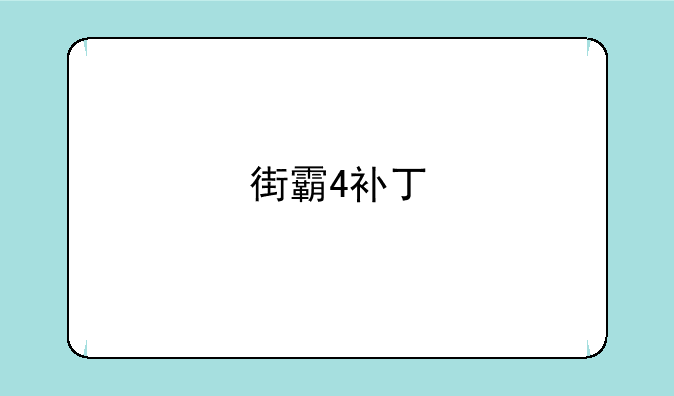 街霸4补丁