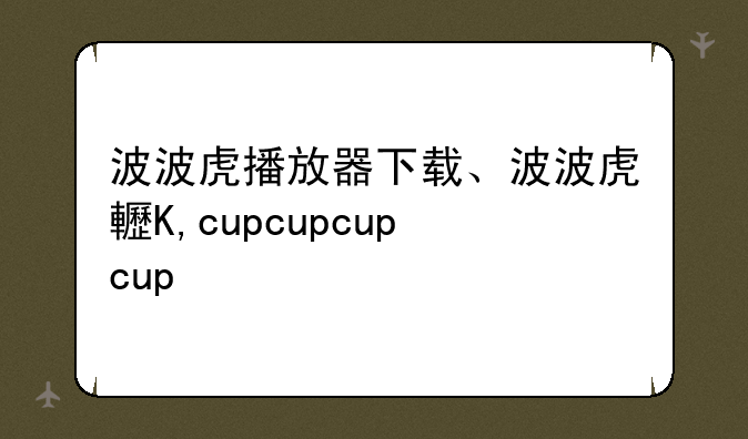 波波虎播放器下载、波波虎软件