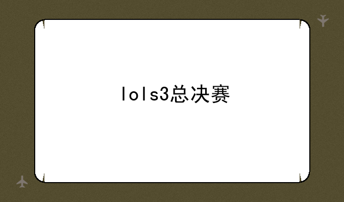lols3总决赛